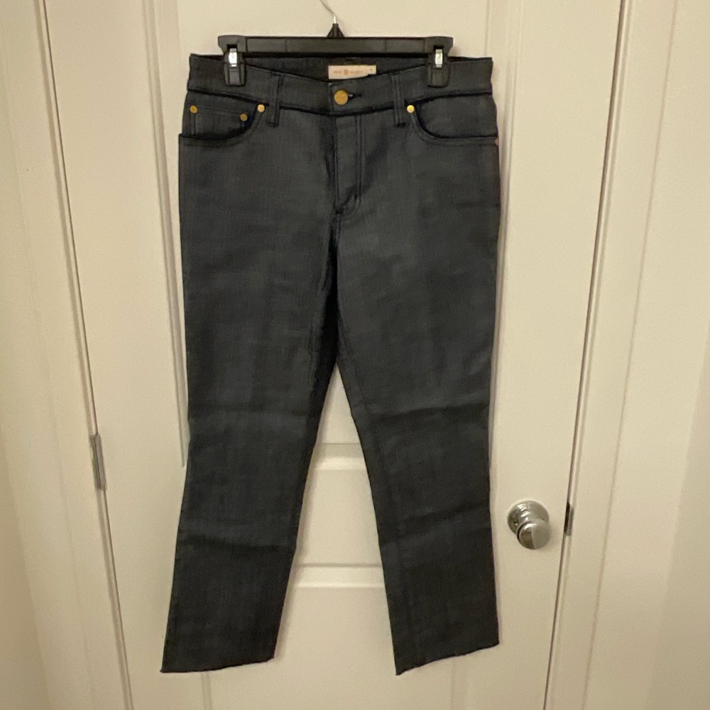 Tory Burch Dressy Denim with Gold Buttons